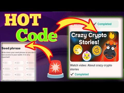 Hot wallet New YouTube video code|HOT wallet mining|Hot wallet code crazy crypto stories|seed phrase