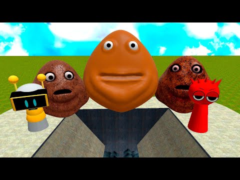 SECRET 😱 SHREDDER SPRUNKI POU KILLER BOU FROM BOU'S REVENGE In Garrys Mod!