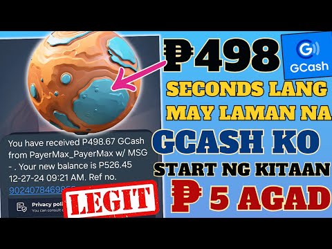 SECONDS LANG MAY FREE ₱498 GCASH NAKO=LEGIT EARNING GCASH APP 2024||LIVE CASHOUT#makemoneyonline