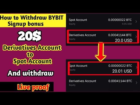 🔴 Live proof | How to withdraw signup bonus on BYBIT | Derivatives To spot account | Crypto Airdrop