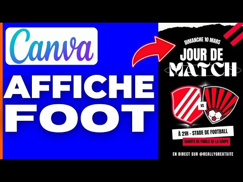 Tuto Canva Affiche Foot ( 2025 )