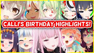 The BEST EN Moments From Calli's BIRTHDAY Call-In Stream | HololiveEN Clips