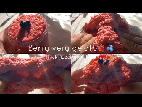 Berry very gelato🍓🫐 ┊︎ thick fizzcrunch  濃厚フィズスライムを触る！