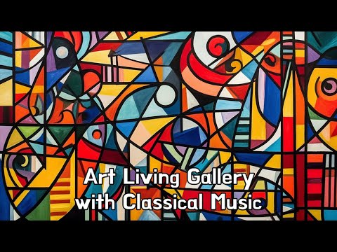 🖼️🎶 TV Wall Art Slideshow with Music | Cubism Crescendo: Visual Rhapsody & Classical Harmony 🎵🌈