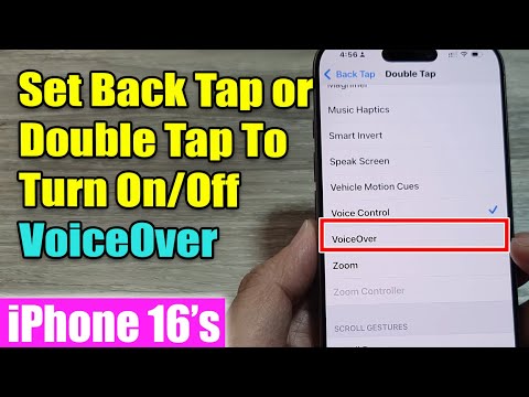 iPhone 16/16 Pro Max: How to Set Back Tap or Double Tap Turn On/Off VoiceOver