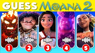 Guess The Moana 2 Movie We're Back Characters by Voice 🌊🏝️🌺| Moana 2 Trailer Songs Quiz | fastQUIZ