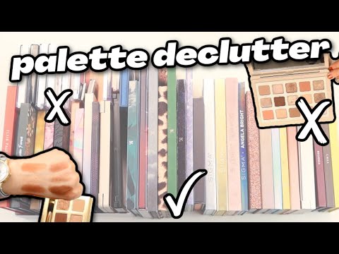 A MUCH NEEDED Palette Declutter... painful decisions were made