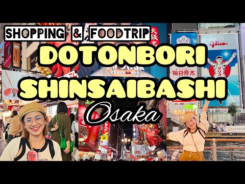 JAPAN VLOG 🇯🇵 EXPLORING DOTONBORI & SHINSAIBASHI IN OSAKA (SHOPPING & FOODTRIP)