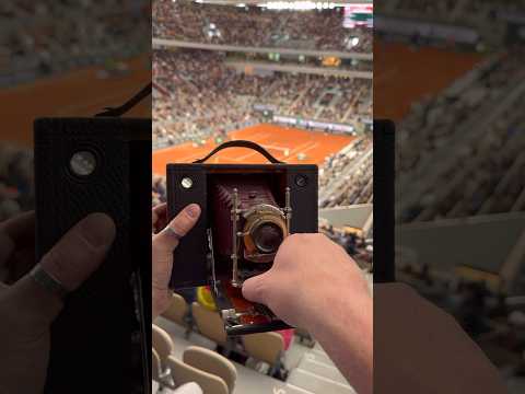 Shooting Tennis On A 127 Year-Old Camera 🎾🎞️ #expiredfilmclub #rolandgarros #tennis #filmcamera