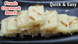 Fresh Coconut Burfi Recipe in just 15 minutes #shorts #share #tranding #ytshorts #viralvideo #short