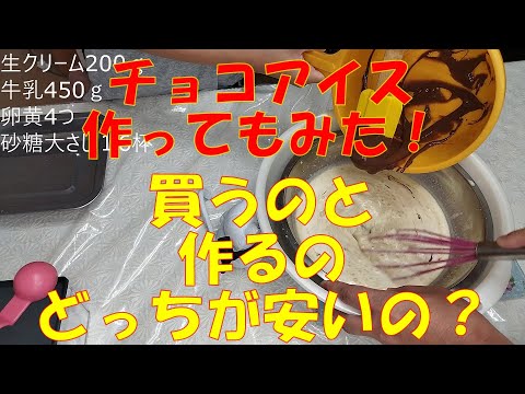 #59みんなでチョコアイス作ってみた！買うのと作るのどっちがお得？