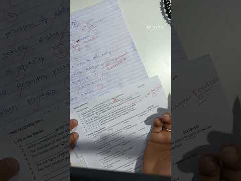 Answer script checking of class XI /POLITICAL SCIENCE