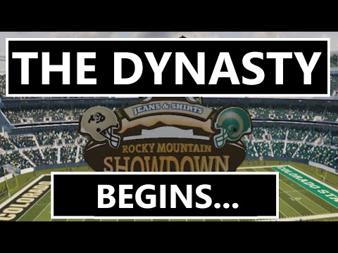 THE DYNASTY BEGINS!!! Colorado Dynasty NCAA Football 14 E1