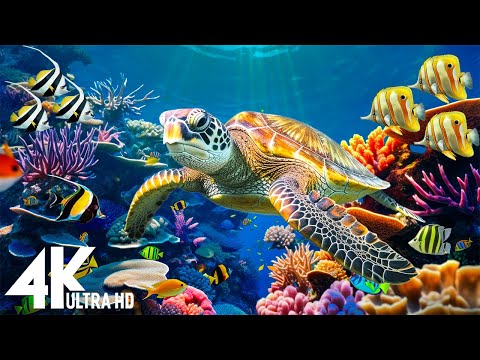 Ocean 4K - Beautiful Coral Reef Fish in Aquarium, Sea Animals for Relaxation, 4K Video Ultra HD #2