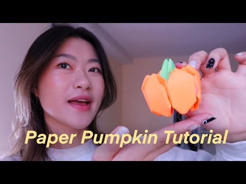 Paper Origami Pumpkin Tutorial