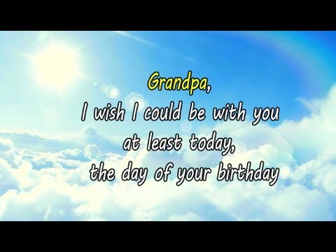 Happy Birthday Grandpa  in Heaven