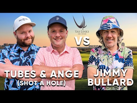 Can 2 Mid Handicappers Beat A Scratch Golfer With A Shot A Hole? | Tubes & Ange v Jimmy Bullard