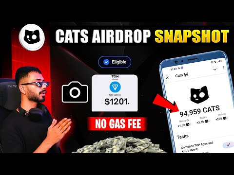 Cats Airdrop Criteria Revealed || SEAON 1 SNAPSHOT || Cats Airdrop Listing Date || NO GAS FEE