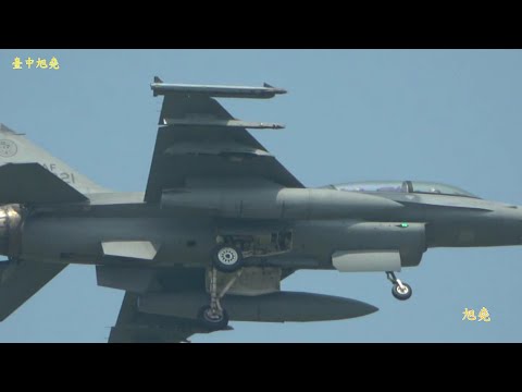 F-16Viper戰機起飛衝場/ 高--低空盤旋 熄火降落穿越拉升戰術飛行SFO.