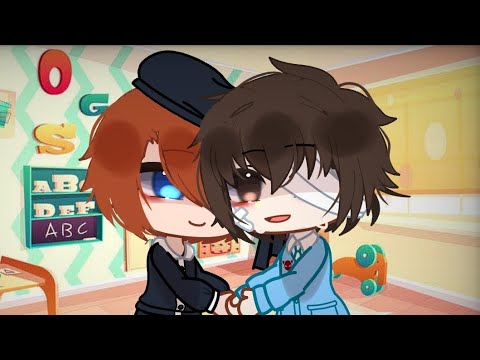 Soukoku in kindergarten😊||bsd||bungo stray dogs||Soukoku||gacha club||