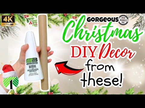 Dollar Tree Christmas Crafts using unusual items from Dollar Tree! Dollar Tree hacks