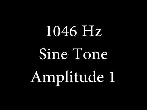 1046 Hz Sine Tone Amplitude 1