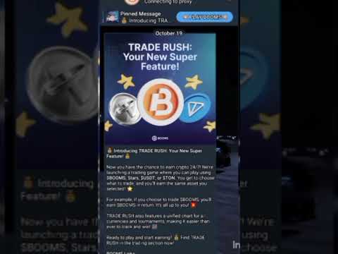 Booms Starts Crypto Trade | Bos New Update | Booms News#withdraw #newbot #cats