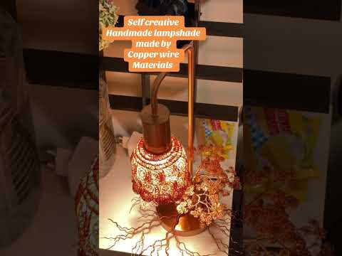 MY NEW CREATION HANDMADE COPPER LAMPSHADE #youtube #lampshades #handmade #italy