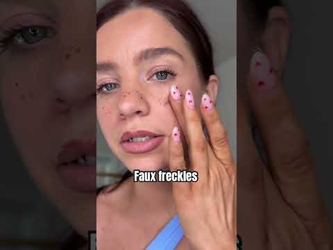 Easy faux freckles #fauxfreckles #freckles