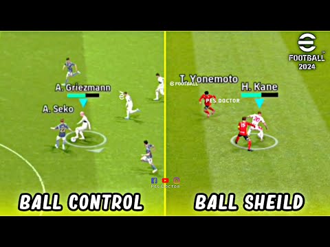 Learn Ball Sheild & Ball Control To Humiliate Your Opponents in eFootball 2024 Mobile