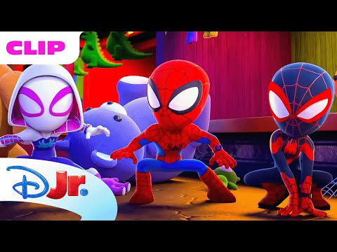 Marvel's Spidey and his Amazing Friends | The Halloween Curse of the Corn Dog King 👑| @disneyjr