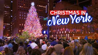 NEW YORK Christmas Eve 🎄 Holiday Season in Manhattan - Walking Tour 4K