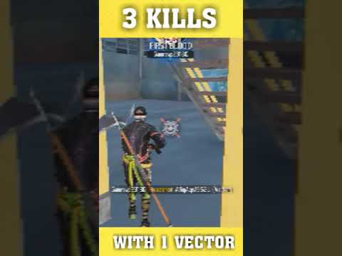 3 Kill's with vector #freefire #headshot #shorts #viral #freefireshorts