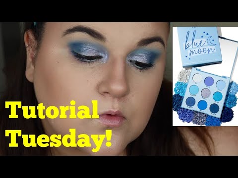 Tutorial Tuesday! Colourpop Blue Moon Palette!