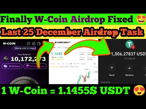 "W-Coin Airdrop Date, Listing, Token Price, and Task Completion Guide | Earn With Abhi"