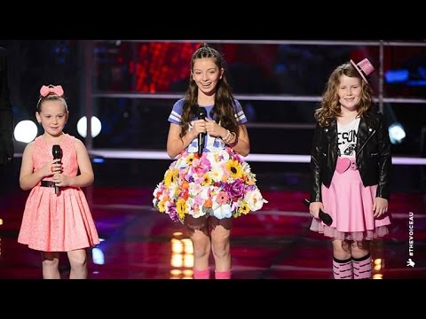 Molly S, April and Molly W Sing Over The Rainbow | The Voice Kids Australia 2014