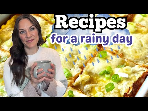 4 COMFORTING RECIPES you'll enjoy making on a rainy day | EASY RECIPES FOR DINNER | COZY RECIPES