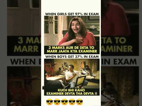 girls vs boys exam memes #shorts #comedy #youtubeshort #comedycompany