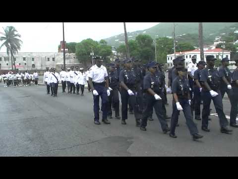 Peace Officers Memorial Parade on St. Thomas