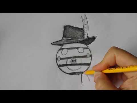 How to draw Zizzy - Piggy Roblox