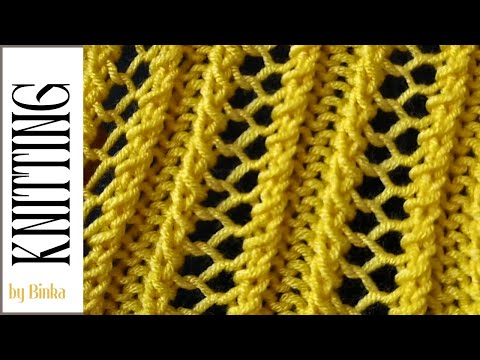 [Bulgarian] Trendy openwork double-sided knitting pattern. How to knit. How to knit.