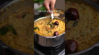 Millets Sambar Rice❤️ #shorts #ytshorts #youtubeshorts #food #indiancuisinecorner