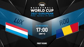 Luxembourg v Romania | Full Basketball Game | FIBA Basketball World Cup 2027 European Pre-Qualif.