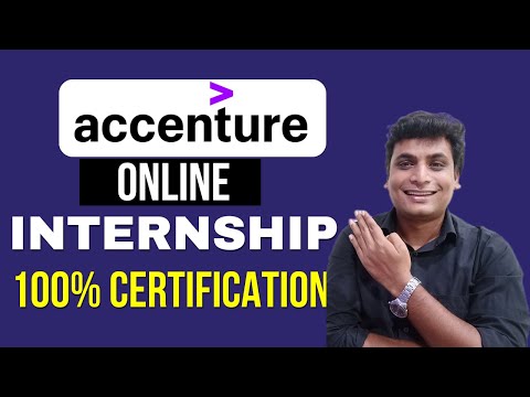 Accenture Online Internship For Everyone ! 100% Free Certificate Internship ! Virtual WFH