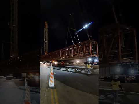 UDOT Installs Pedestrian Bridge over Bangerter Highway in One Night