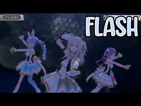 [Shishiro Botan x Usada Pekora x Tokoyami Towa] FLASH - Perfume (3D Live)