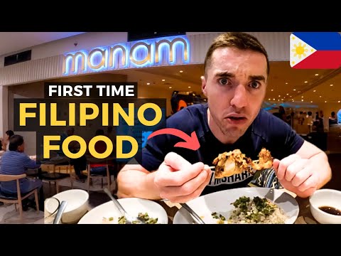 OUR FIRST TIME EATING FILIPINO FOOD (Manam) - Shopping At Amazing Mall, Manila | Philippines 🇵🇭