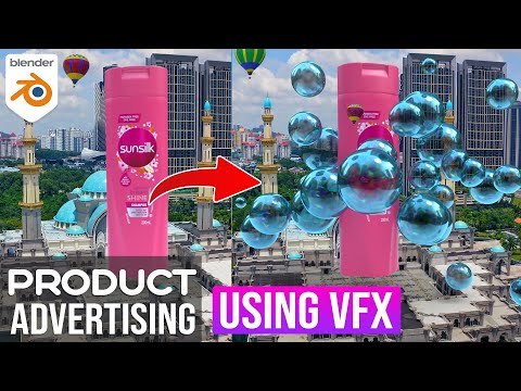 How To Create Blender 3D Product & Bubble CGI Ads Using VFX in Blender | Blender VFX Tutorial