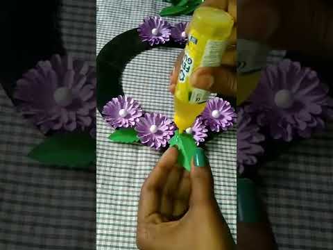 beautiful wall hanging making with paper #wallhanging #papercraft #youtubeshorts #handmade#viral