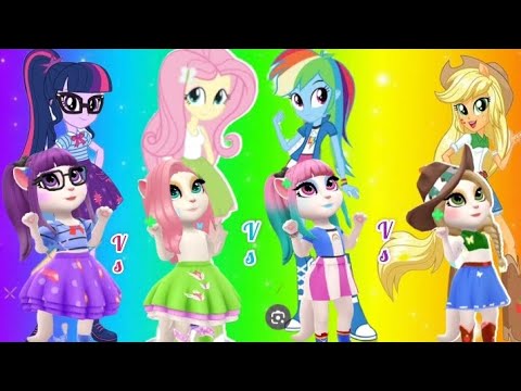 New Update My Little Pony 🌈🦄 Equestrian Girls' 💜💚💙❤️My Talking Angela - Cosplay Makeover 💅💄👠